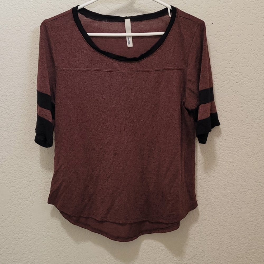 Brownish-Red Jersey T-shirt